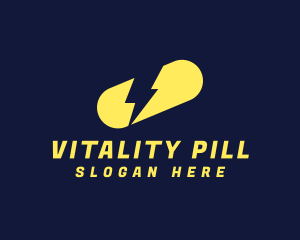 Thunder Medicine Pill logo design