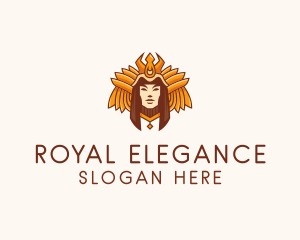 Mayan Queen Goddess logo design