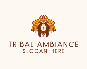 Mayan Queen Goddess logo design