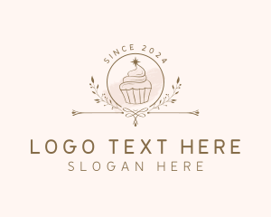 Sweets Cupcake Bakery Logo