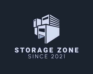 Storage Warehouse Building logo