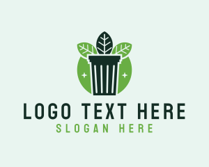 Eco Garbage Bin Leaf logo