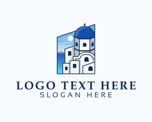 Santorini Greek Islands logo