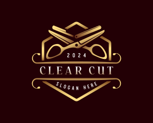 Barbershop Grooming Razor logo design