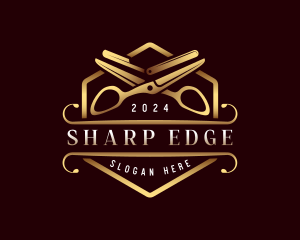 Barbershop Grooming Razor logo