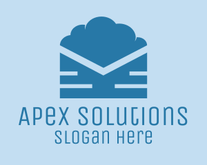 Blue Cloud Mail logo design