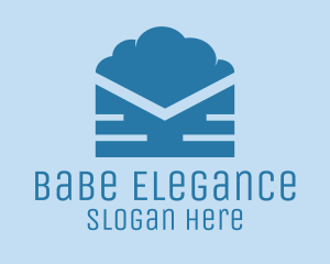 Blue Cloud Mail logo design