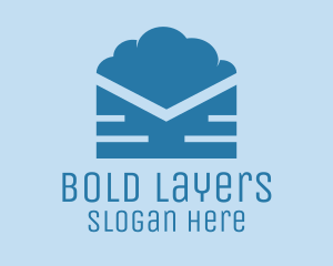 Blue Cloud Mail logo design