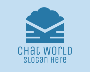 Blue Cloud Mail logo design