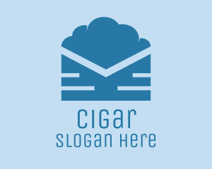 Blue Cloud Mail logo design