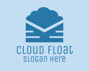 Blue Cloud Mail logo design