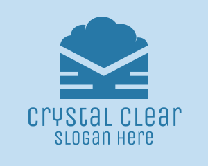 Blue Cloud Mail logo design