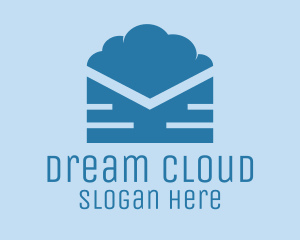 Blue Cloud Mail logo design