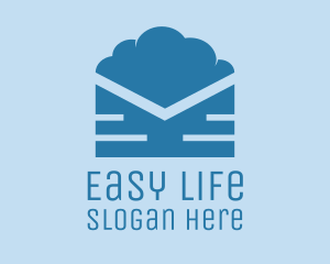 Blue Cloud Mail logo design