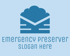 Blue Cloud Mail logo design