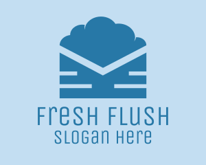 Blue Cloud Mail logo design