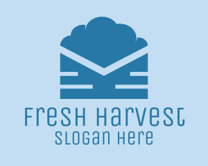 Blue Cloud Mail logo design