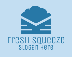 Blue Cloud Mail logo design