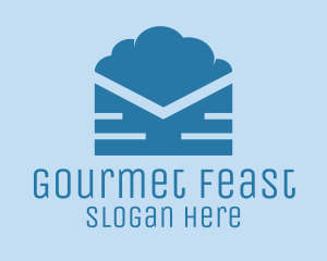 Blue Cloud Mail logo design