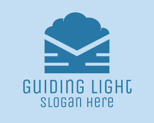 Blue Cloud Mail logo design