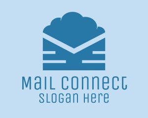 Blue Cloud Mail logo design