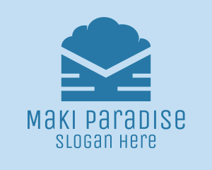 Blue Cloud Mail logo design