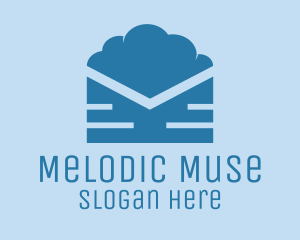 Blue Cloud Mail logo design