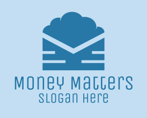 Blue Cloud Mail logo design