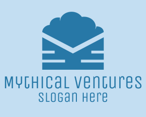 Blue Cloud Mail logo design