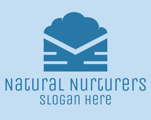 Blue Cloud Mail logo design