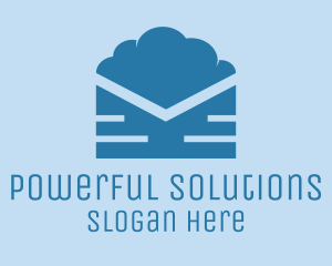 Blue Cloud Mail logo design