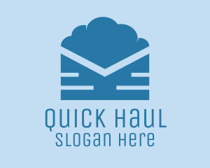 Blue Cloud Mail logo design