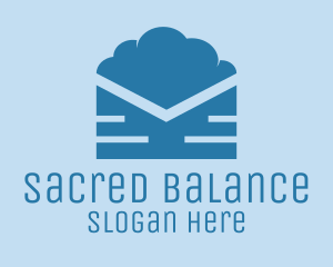 Blue Cloud Mail logo design