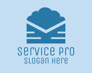 Blue Cloud Mail logo design