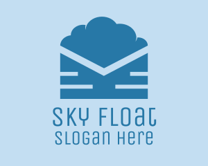 Blue Cloud Mail logo design