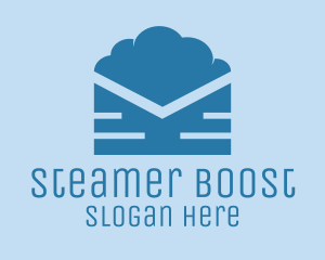 Blue Cloud Mail logo design