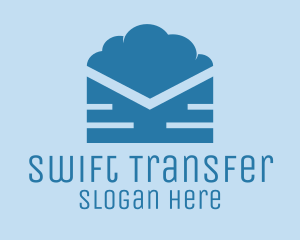 Blue Cloud Mail logo design