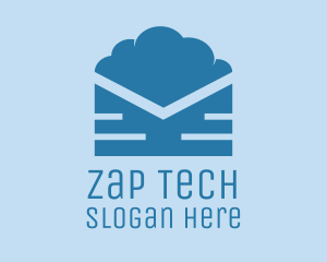 Blue Cloud Mail logo design