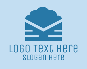 Communication - Blue Cloud Mail logo design