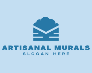 Blue Cloud Mail logo design