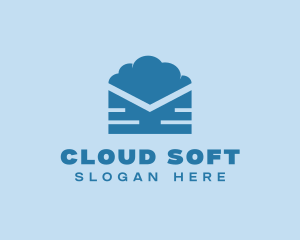 Blue Cloud Mail logo design