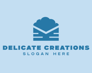 Blue Cloud Mail logo design