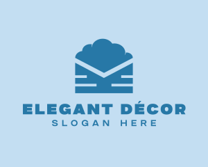 Blue Cloud Mail logo design