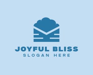 Blue Cloud Mail logo design