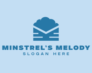 Blue Cloud Mail logo design