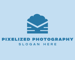 Blue Cloud Mail logo design