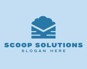 Blue Cloud Mail logo design