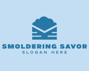 Blue Cloud Mail logo design