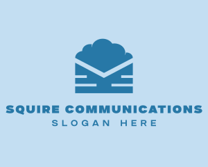 Blue Cloud Mail logo design