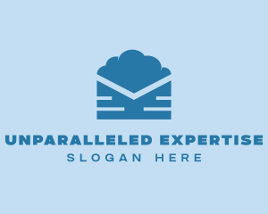 Blue Cloud Mail logo design